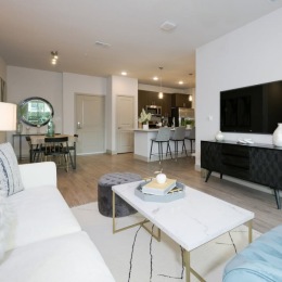 living room with natural lighting